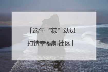 端午“粽”动员 打造幸福新社区